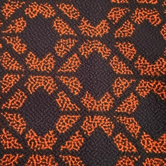 LulaRoe midi pencil skirt black and orange size small - Picture 2 of 4